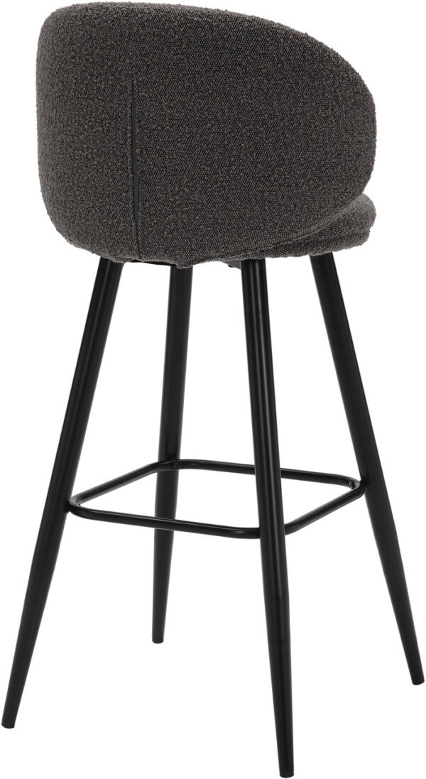 Grey Roma Boucle Bar Stool