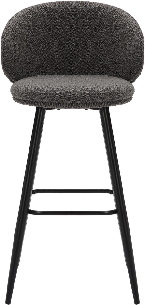 Grey Roma Boucle Bar Stool