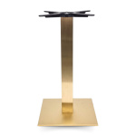 Cava Square Table with Champagne Gold Base - Tabilo