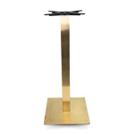 Cava Square Table with Champagne Gold Base - Tabilo