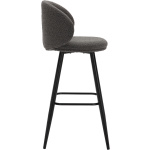 Grey Roma Boucle Bar Stool