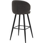 Grey Roma Boucle Bar Stool