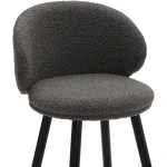 Grey Roma Boucle Bar Stool