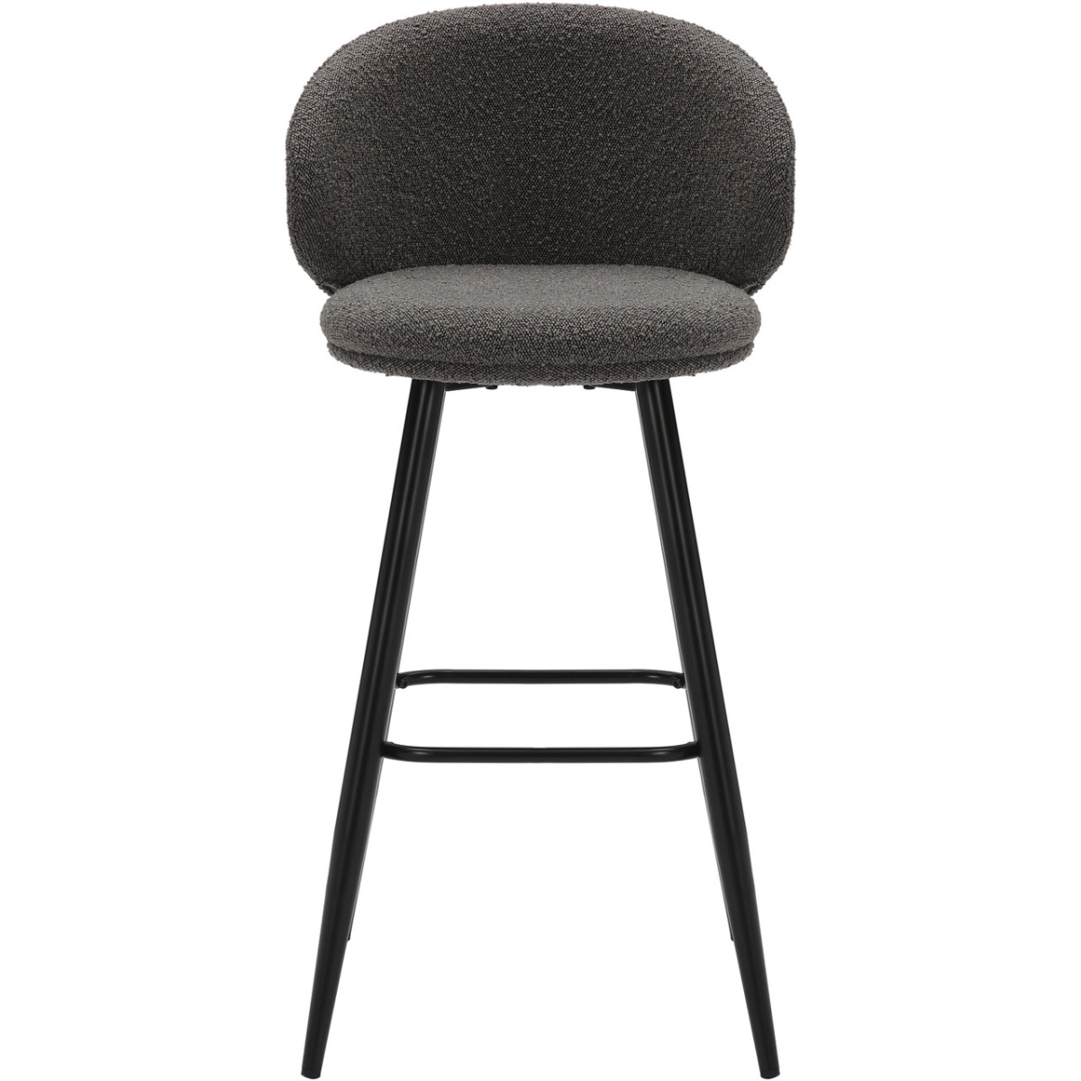 Grey Roma Boucle Bar Stool