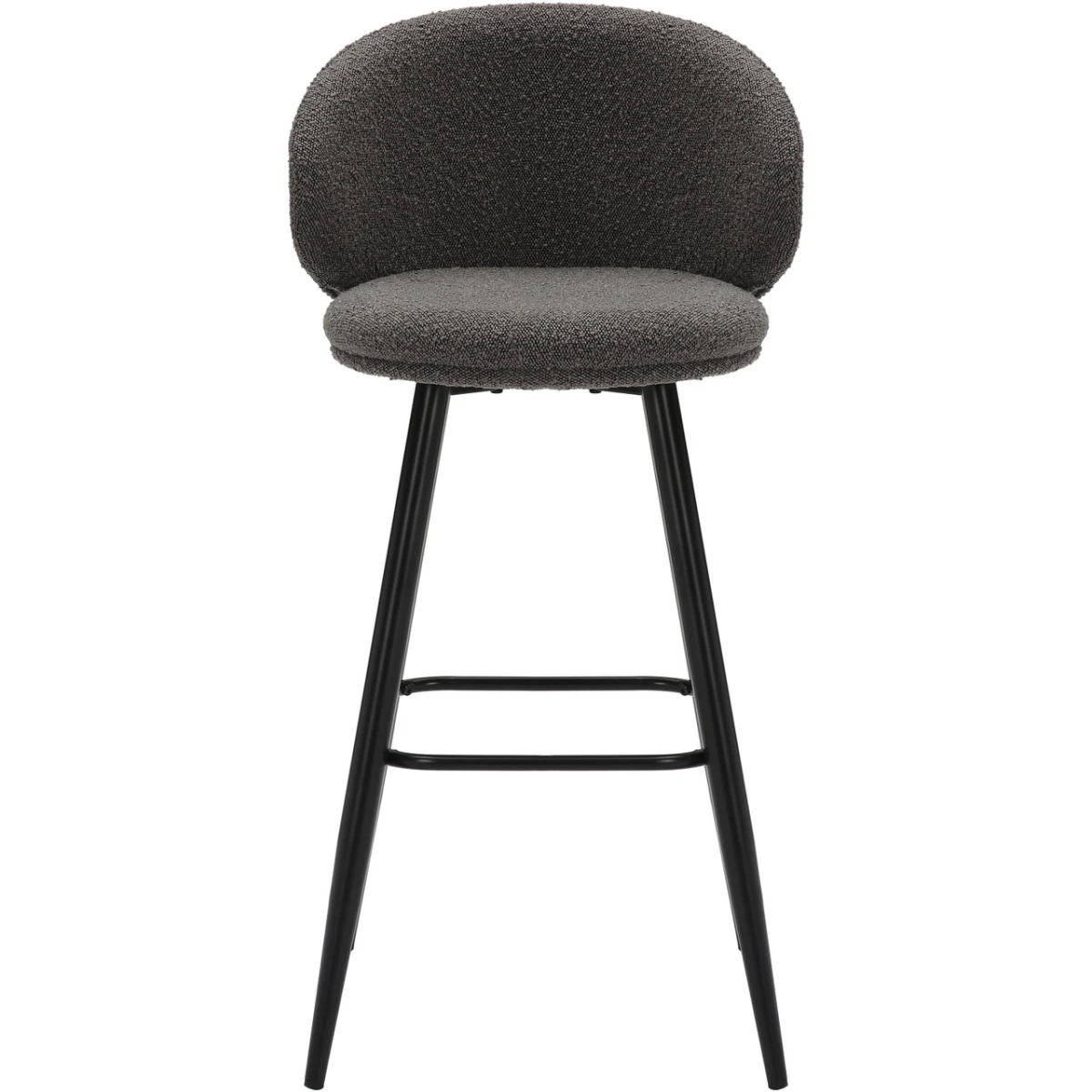 Grey Roma Boucle Bar Stool