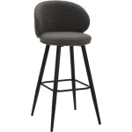 Grey Roma Boucle Bar Stool