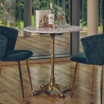 %new_title% = "Elegant Bistro Gold Cast Iron Table Base by Tabilo