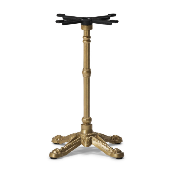 %new_title% = "Elegant Bistro Gold Cast Iron Table Base by Tabilo