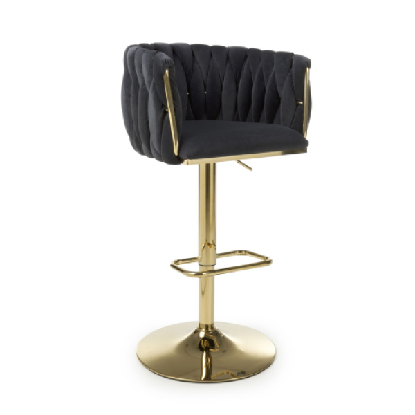 %new_title% = "Luxurious Midnight Velvet Bar Stool by Shankar UK