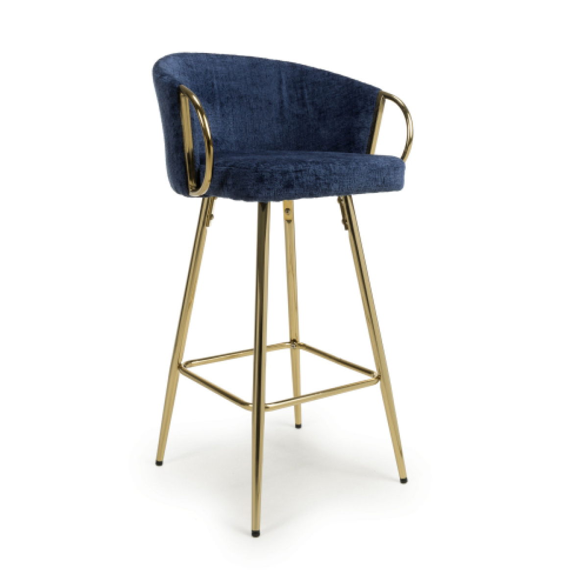 %new_title% = "Shankar UK Volero Blue Bar Stool with Textured Elegance