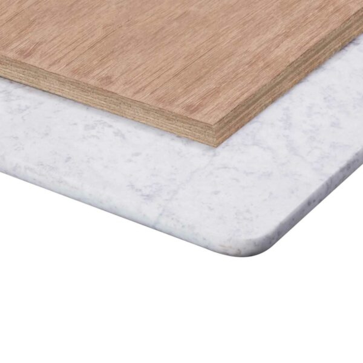 Taposine Bistro Kitchen Dining Table in Solid Marble 60cm Round