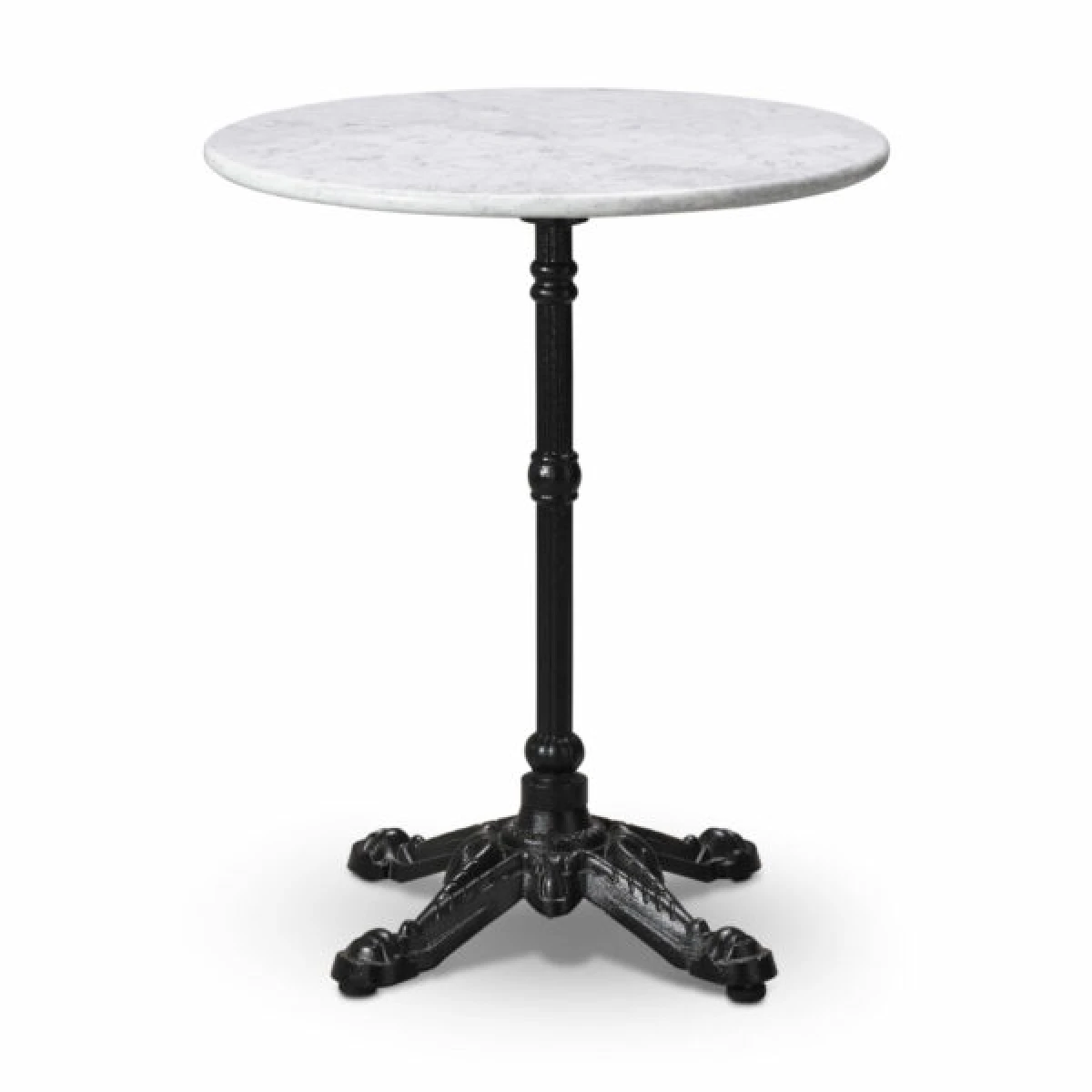 Taposine Bistro Kitchen Dining Table in Solid Marble 60cm Round