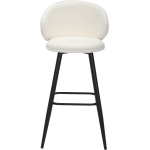 White Roma Boucle Bar Stool