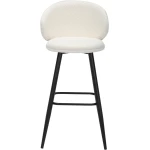 White Roma Boucle Bar Stool