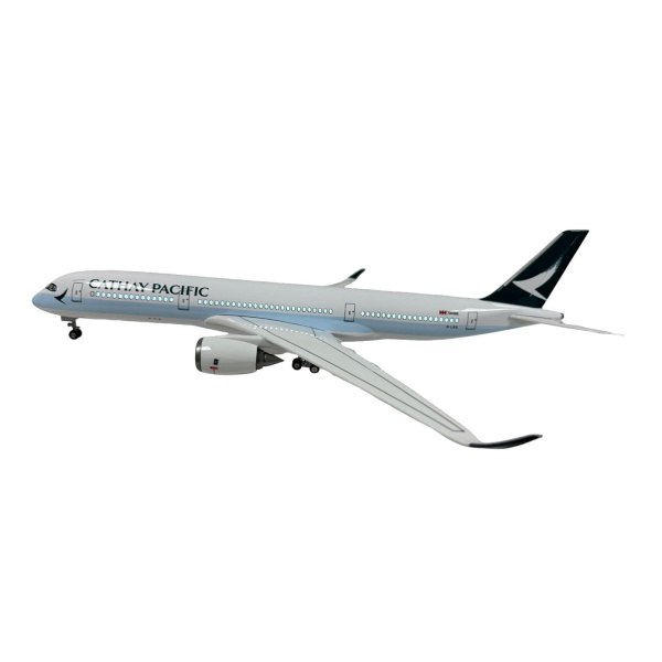 Cathay Pacific Large Scale Model Airplane with Lights - Premium Decorative Gift