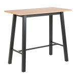 Chara Black and Oak Bar Table