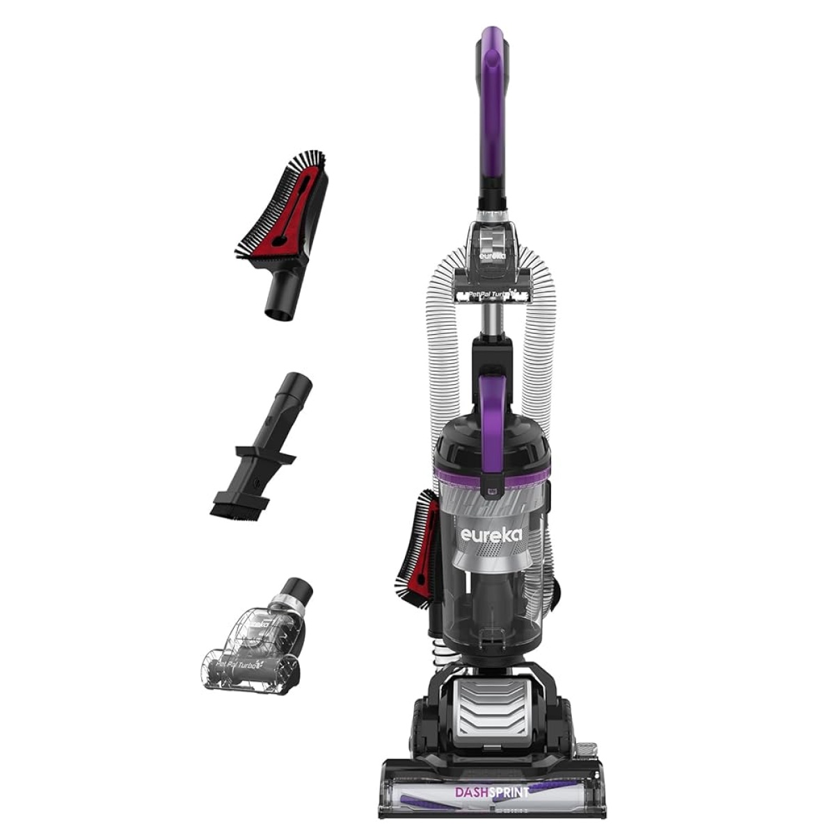 Eureka UEU620 Upright Vacuum Cleaner with Pet Turbo Brush, Anti-Hair Wrap, Dual Cyclone Technology, Steerable Design, Crevice Tool, Sofa Brush, and 2.2L Capacity