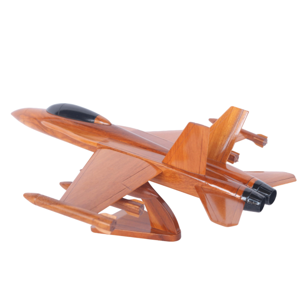 Handcrafted F-18 Super Hornet Wooden Aircraft Model | UK