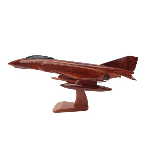 Handcrafted F-4 Phantom Wooden Model Jet – Made from Mahogany and Acacia | 45cm
