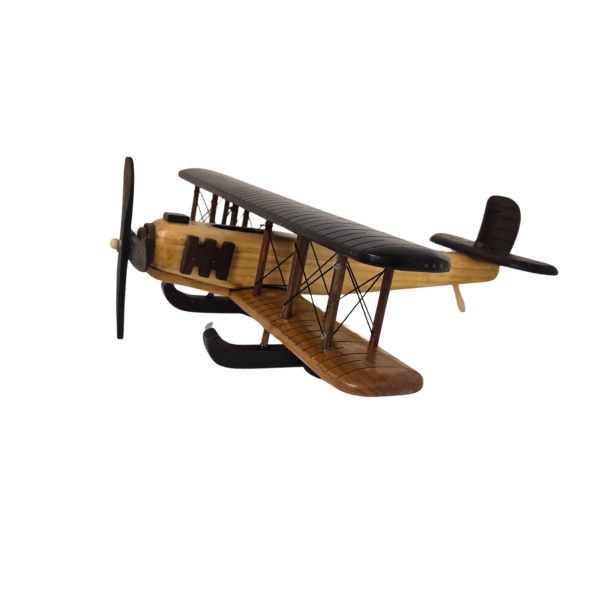 Handcrafted Vintage Wooden Airplane - Timber Voyager Model