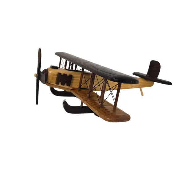 Handcrafted Vintage Wooden Airplane - Timber Voyager Model