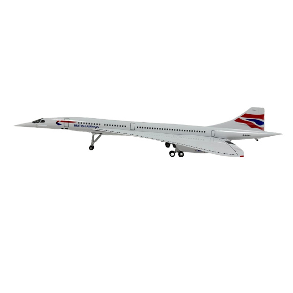 Large-Scale Concorde British Airways BA Model Gift with Stand
