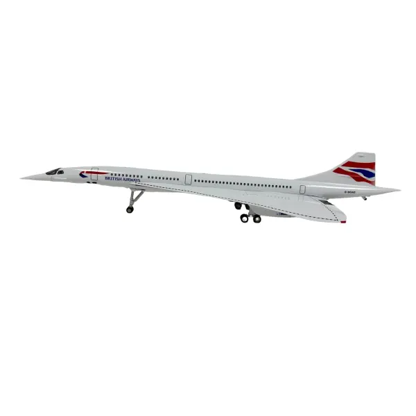 Large-Scale Concorde British Airways BA Model Gift with Stand