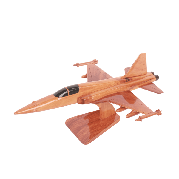 Mahogany Model Jet of the Northrop F-5E Tiger II