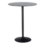 Matt Black Malta Ceramic Round Bistro Table