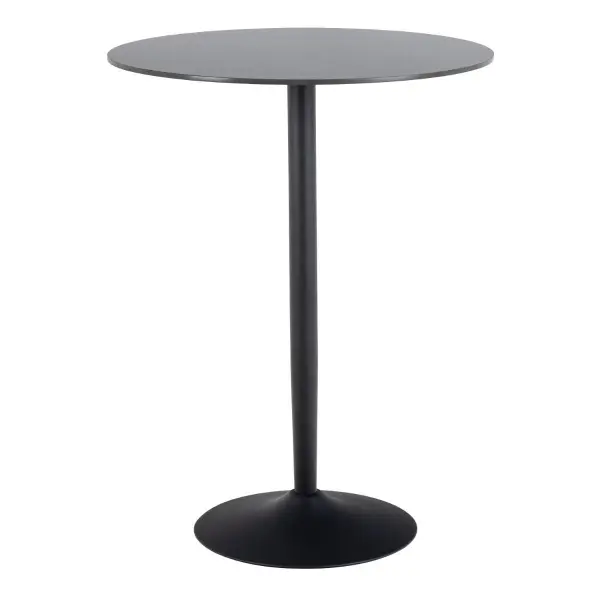 Matt Black Malta Ceramic Round Bistro Table