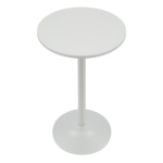 Metropolitan Poseur Matt White Table Round Wood White - Image 5