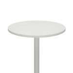 Metropolitan Poseur Matt White Table Round Wood White - Image 6