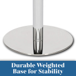 Deluxe Eclipse Poseur Table Round Black Wood - Image 3