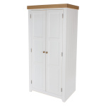 Shelton Pine And White 2 Door Wardrobe