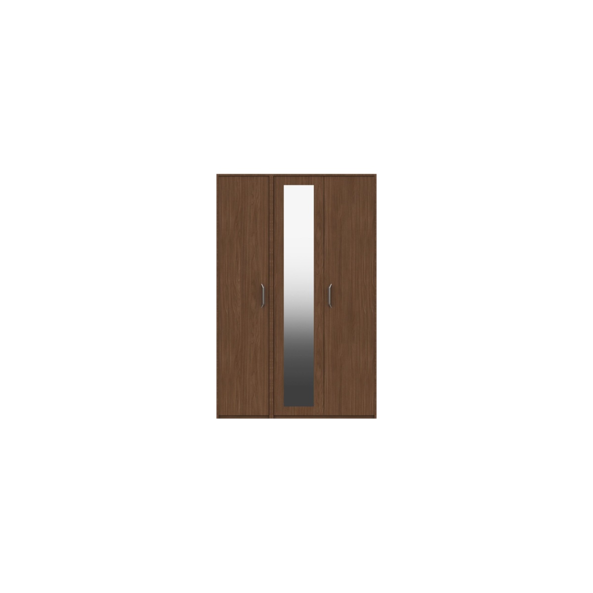 Marianne 3 Door Mirror Wardrobe - Walnut