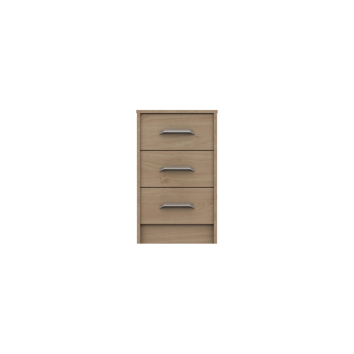 Marianne 3 Drawer Bedside Table - Oak