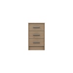 Marianne 3 Drawer Bedside Table - Oak