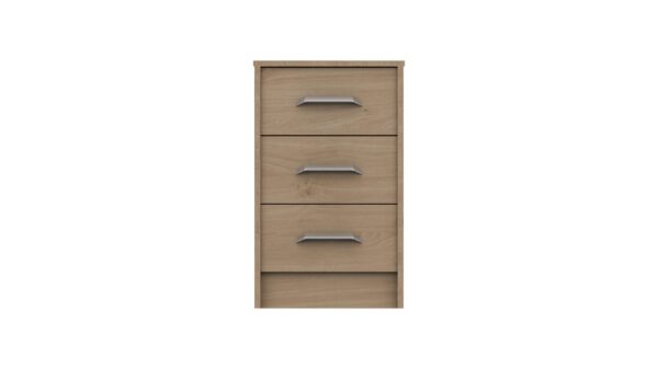 Marianne 3 Drawer Bedside Table - Oak