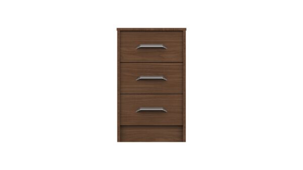 Marianne 3 Drawer Bedside Table - Walnut