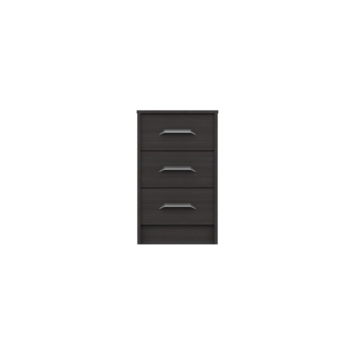 Marianne 3 Drawer Bedside Table - Anthracite Oak