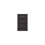 Marianne 3 Drawer Bedside Table - Anthracite Oak