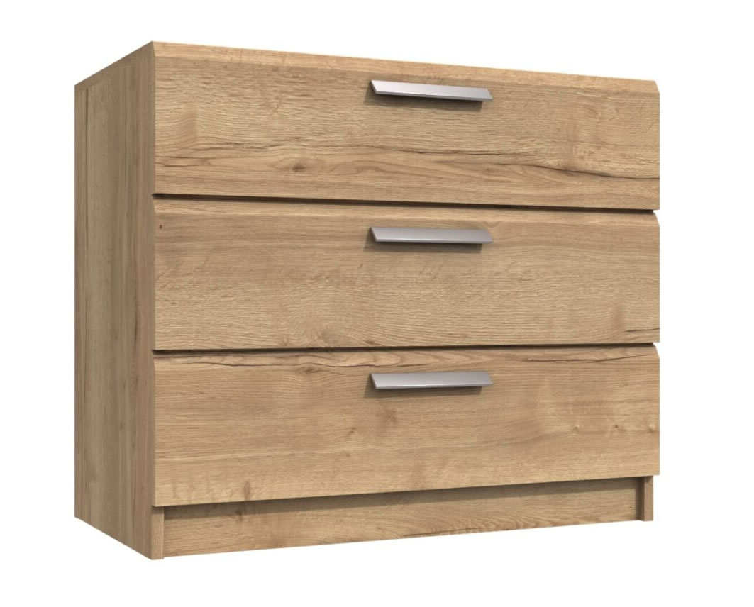 Wister Three Drawer Chest Fully Assembled