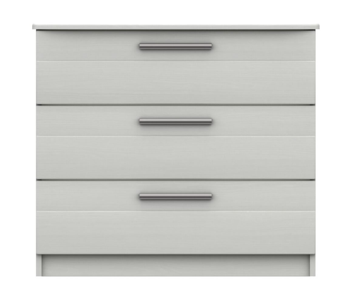 Midas Three Drawer Chest Fully Assembled