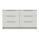 Sinata Gloss 3 Drawer Double Chest Fully Assembled