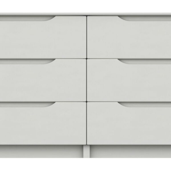 Sinata Gloss 3 Drawer Double Chest Fully Assembled
