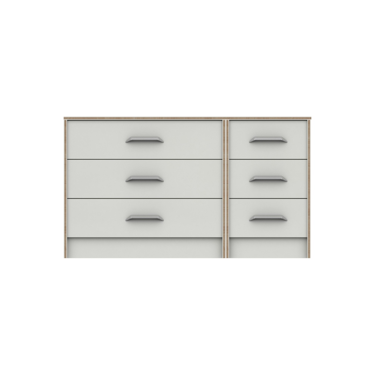 Marianne 3 Drawer Double Chest - White