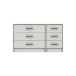 Marianne 3 Drawer Double Chest - White