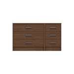 Marianne 3 Drawer Double Chest - Walnut