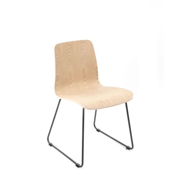 Danos Side Chair Raw - Skid Frame