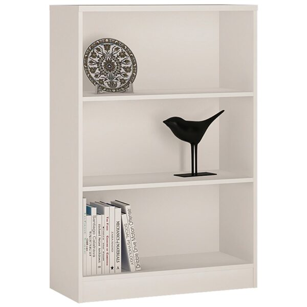 Yours White Medium Wide Bookcase